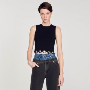 Knit crop top