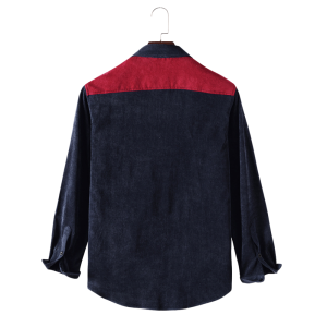Black & Red Patch Full Sleeve Shirt
